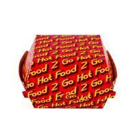 100 Cardboard Hot Food 2 Go 105X105X83Mm