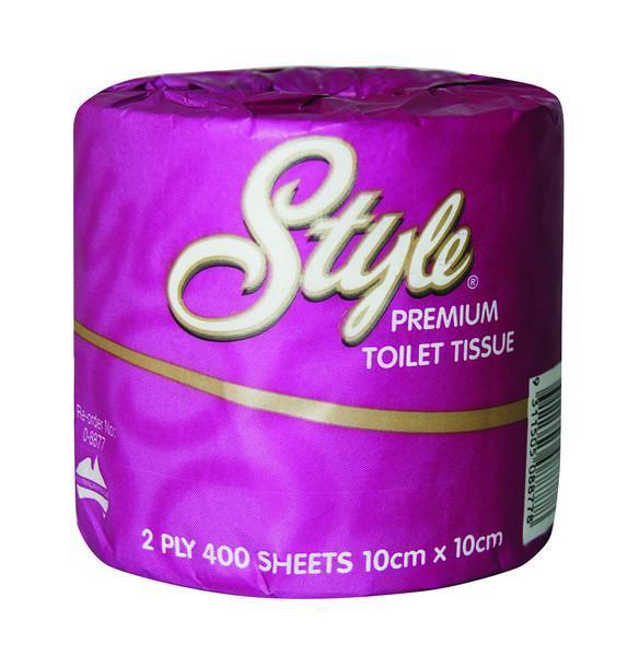 Abc 48 X Toilet Paper Rolls 2 Ply 400 Sheet