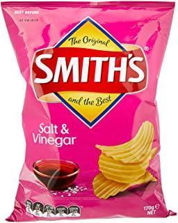 SmithS Potato Chips Salt & Vinegar Crinkle 12 X 170G Bulk Pack