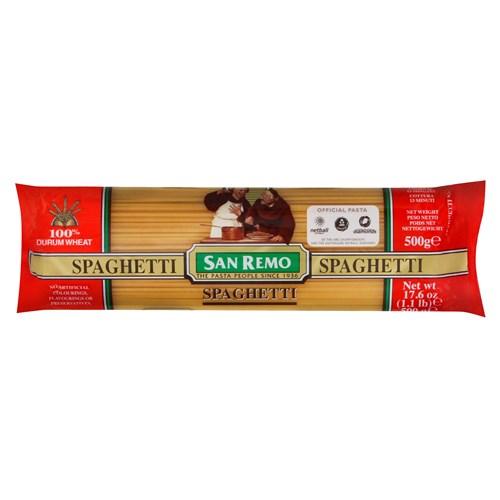 San Remo Spaghetti Noodles 500G