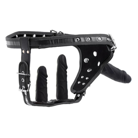 Strict Double Penetration Strap On Harness