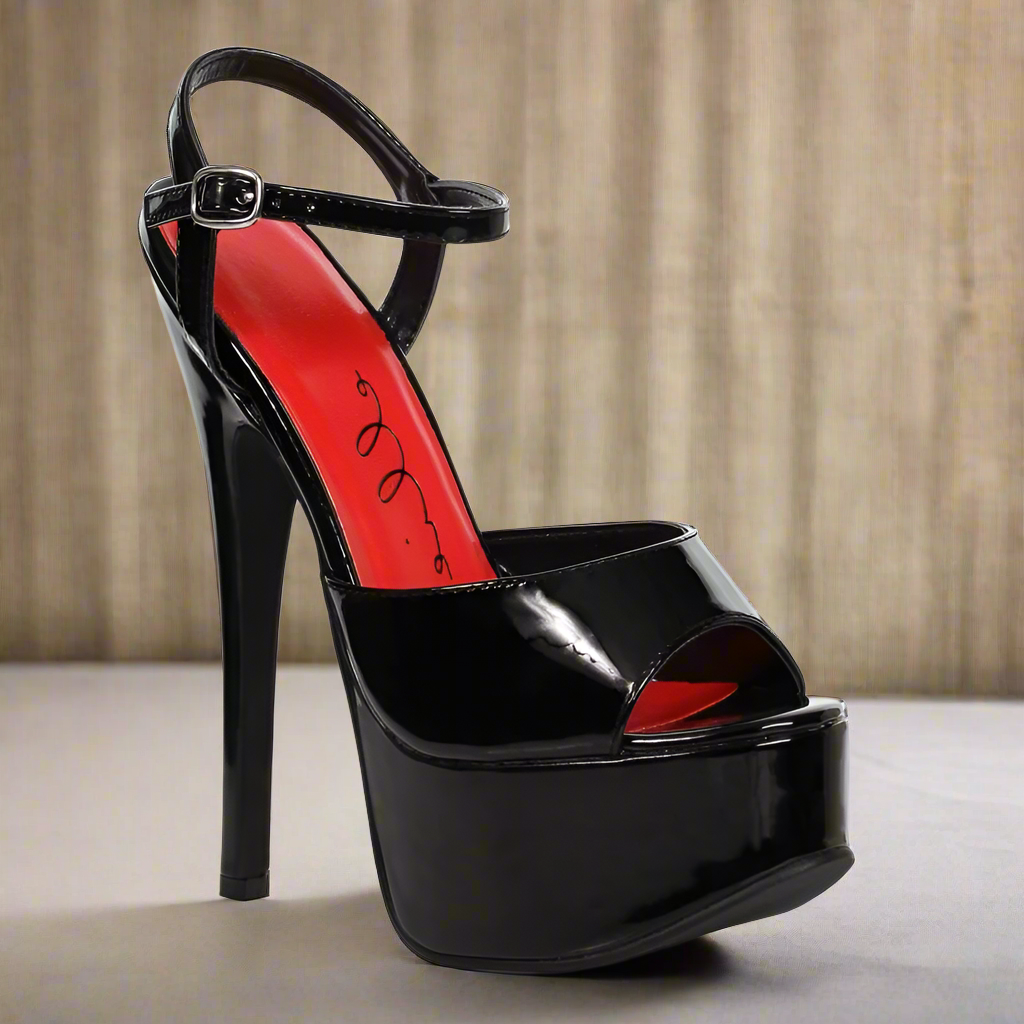 Ellie Shoes Stiletto Sandal Black 6.5In - Black - 8