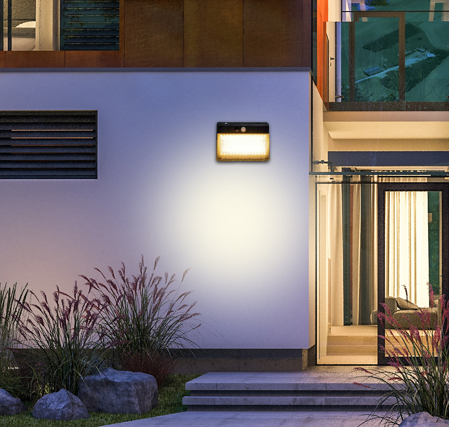 Solar Led Wall Light With Sensor 6W 600LM