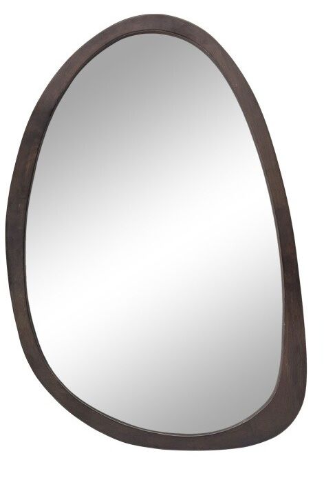 Antique Wooden Wall Mirror HD Odd Shaped Home D�cor 50x70cm