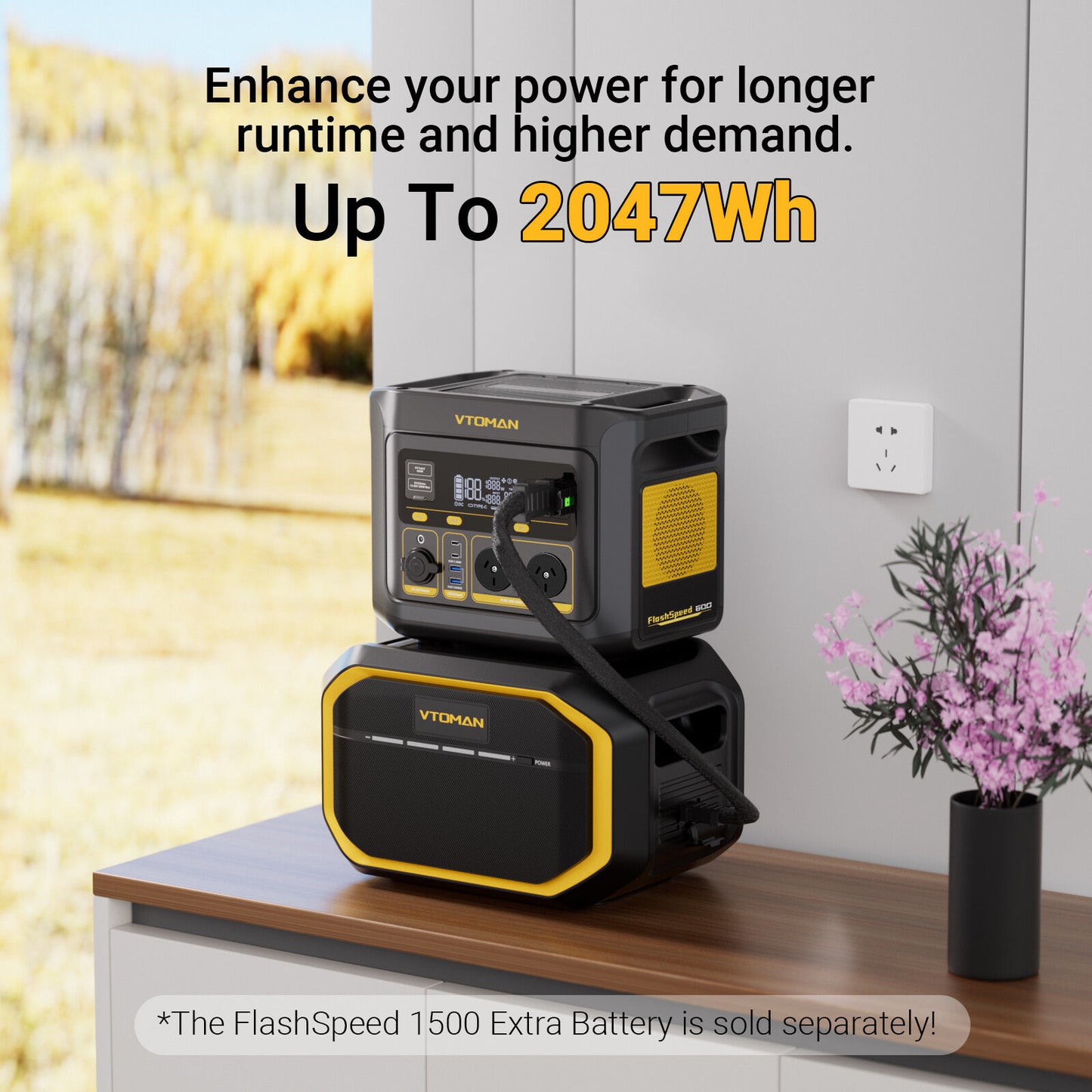 FlashSpeed 600 600W 499Wh AC/DC Portable Power Station Generator