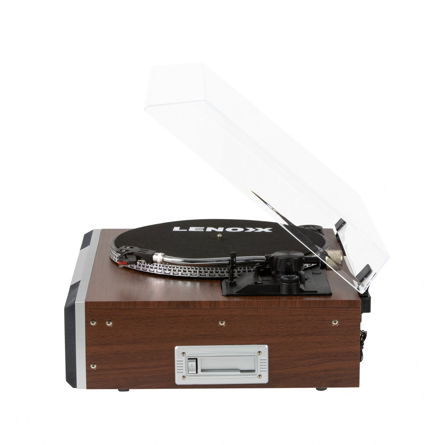 Vinyl Turntable Speaker with Bluetooth: Radio, CDs, Records, AUX & More