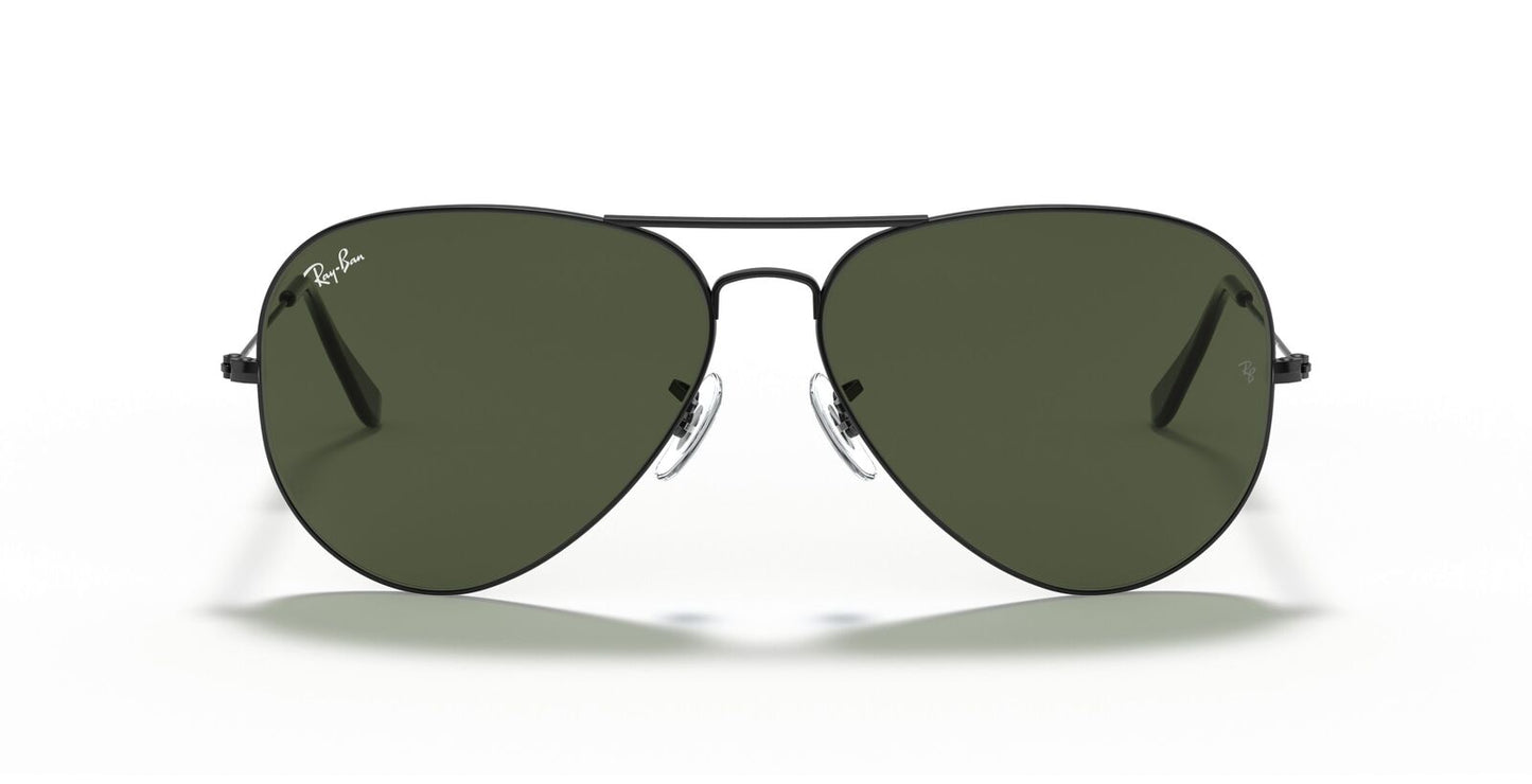 Aviator Large Metal II Sunglasses in Black and Green