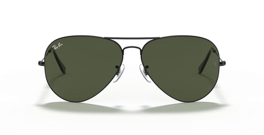 Aviator Large Metal II Sunglasses in Black and Green