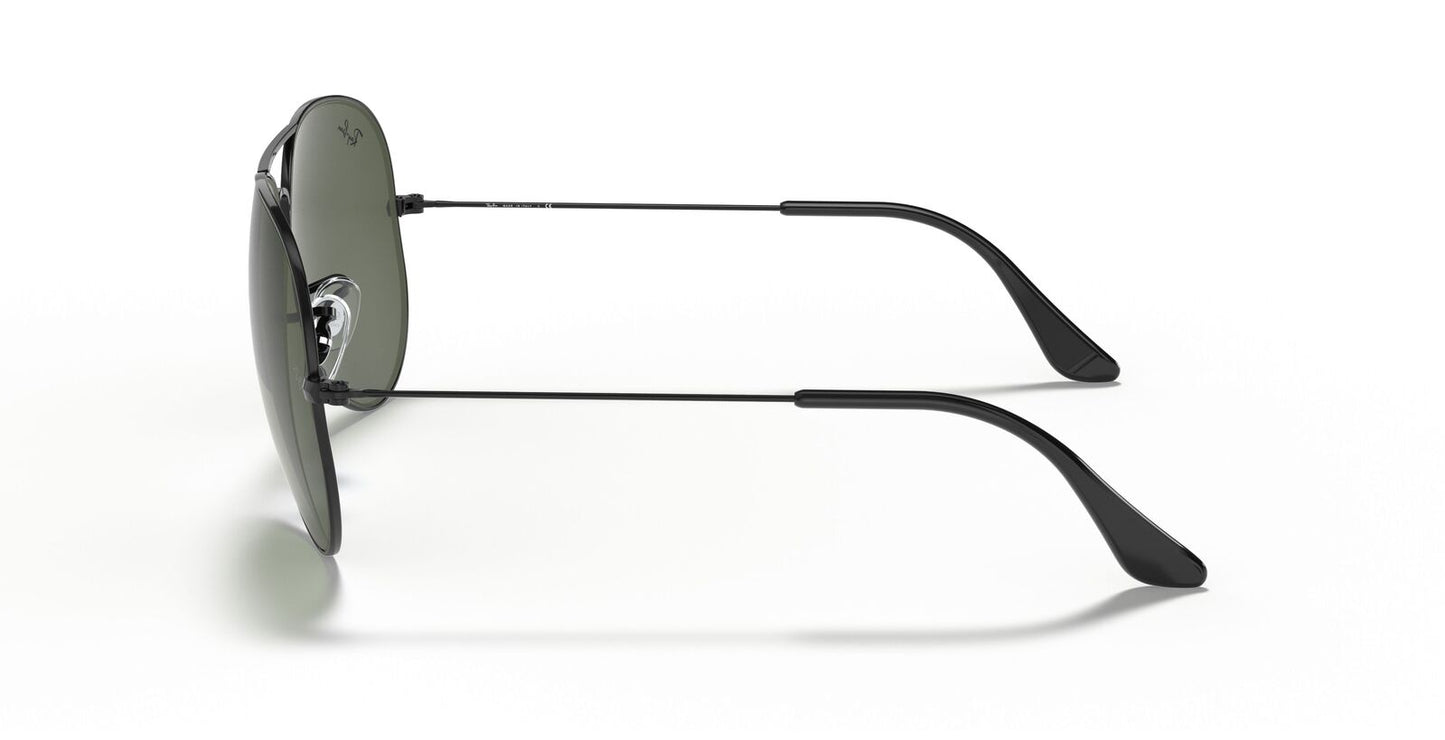 Aviator Large Metal II Sunglasses in Black and Green