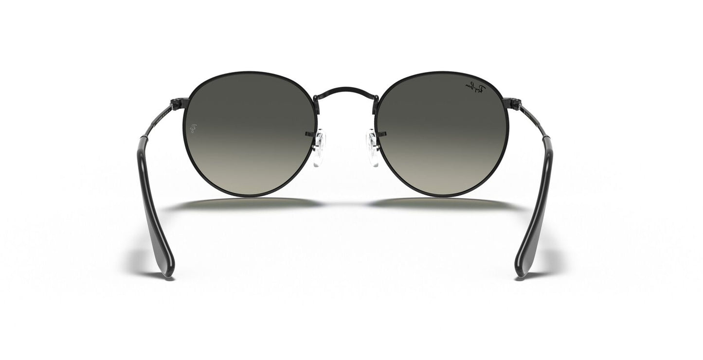 Round Flat Grey Gradient Lenses Sunglasses