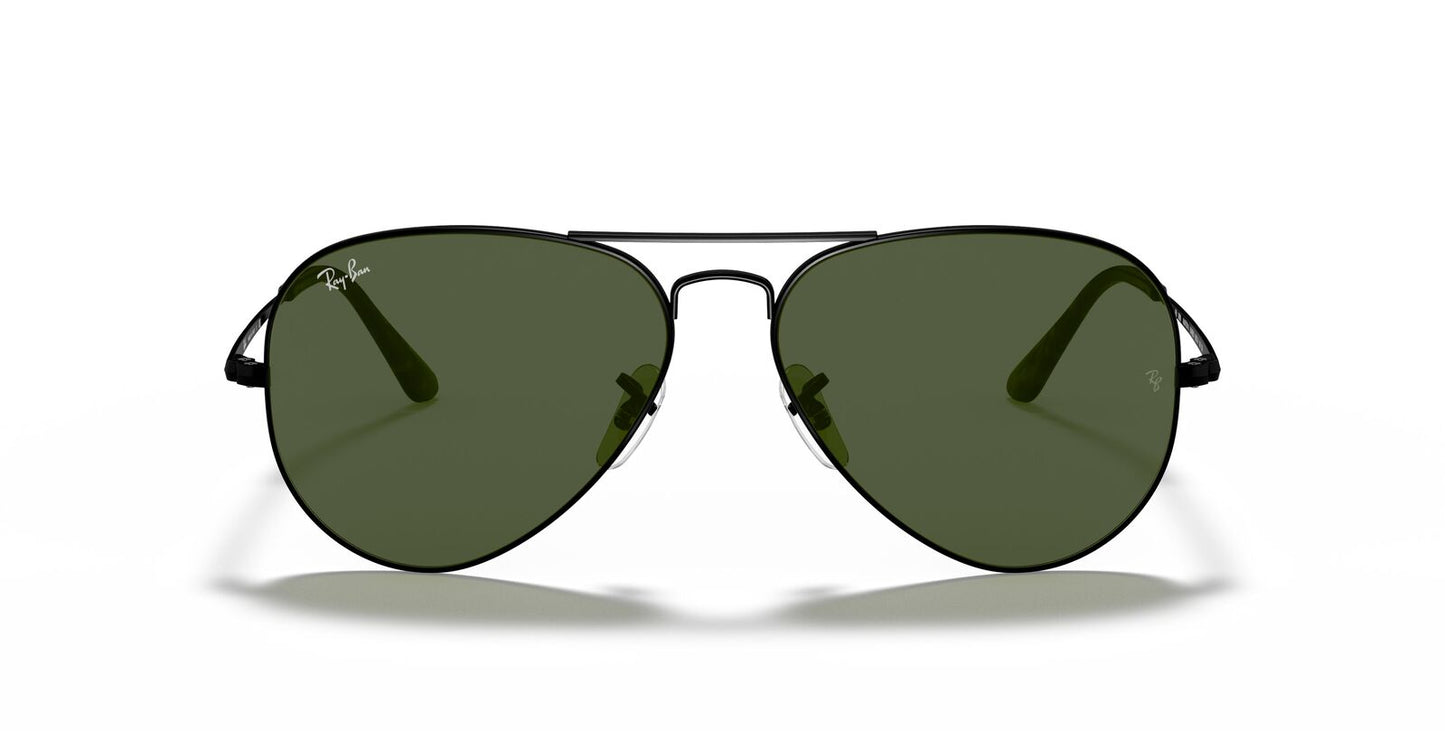 Aviator Metal II in Black and Green Sunglasses