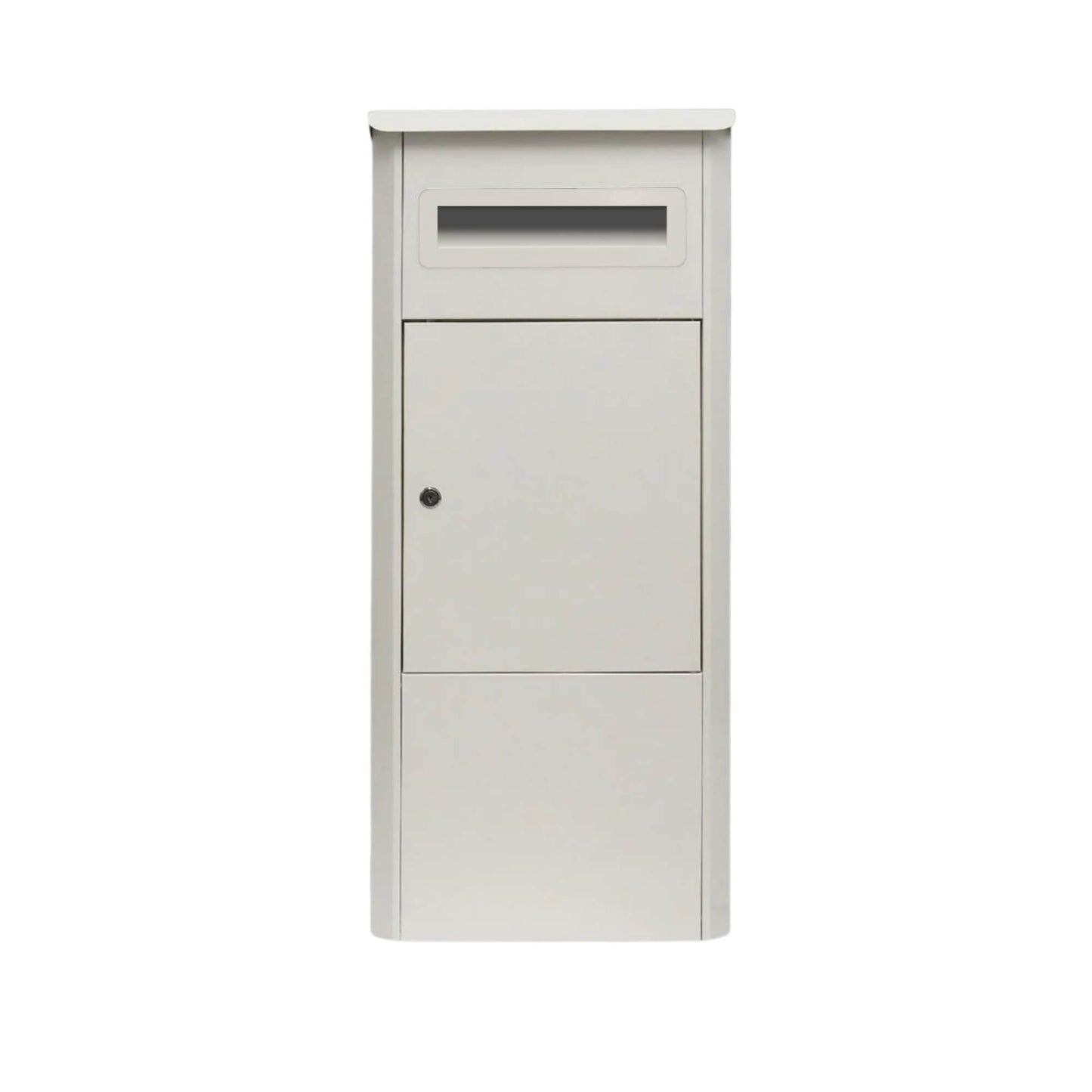 Parcel Delivery Drop Box Mailbox - Secure Home Package Locker 38x38x90cm White