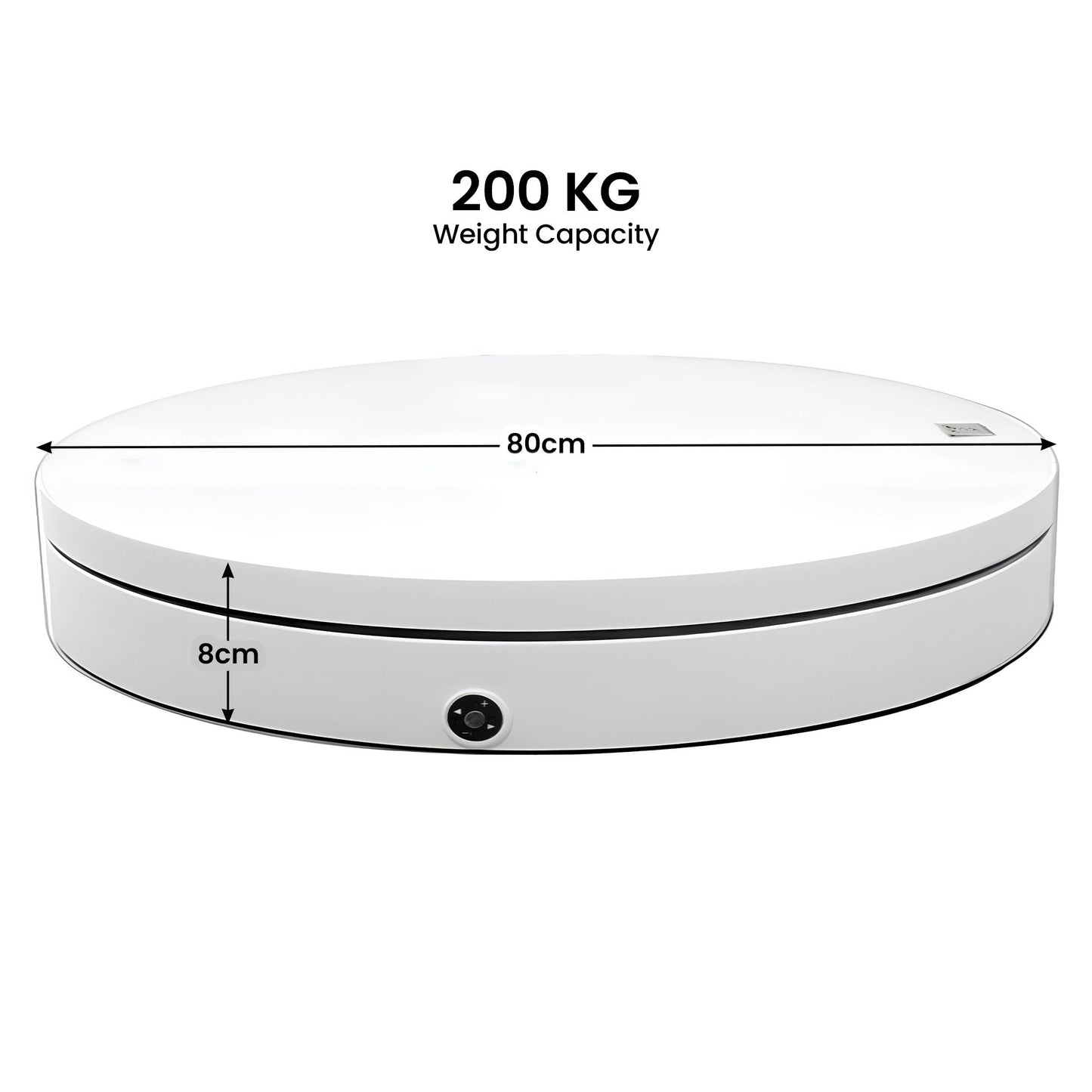 Christabelle 80cm 200kg Commercial Electric Display Turntable Motorised White