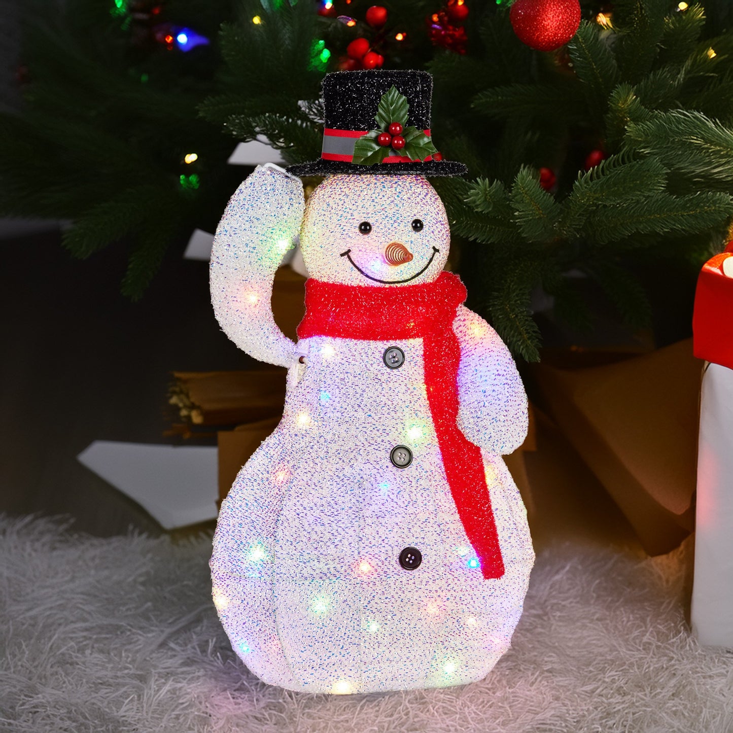 Christabelle 51cm Animated Snowman Christmas Display Decoration Led Lights Xmas
