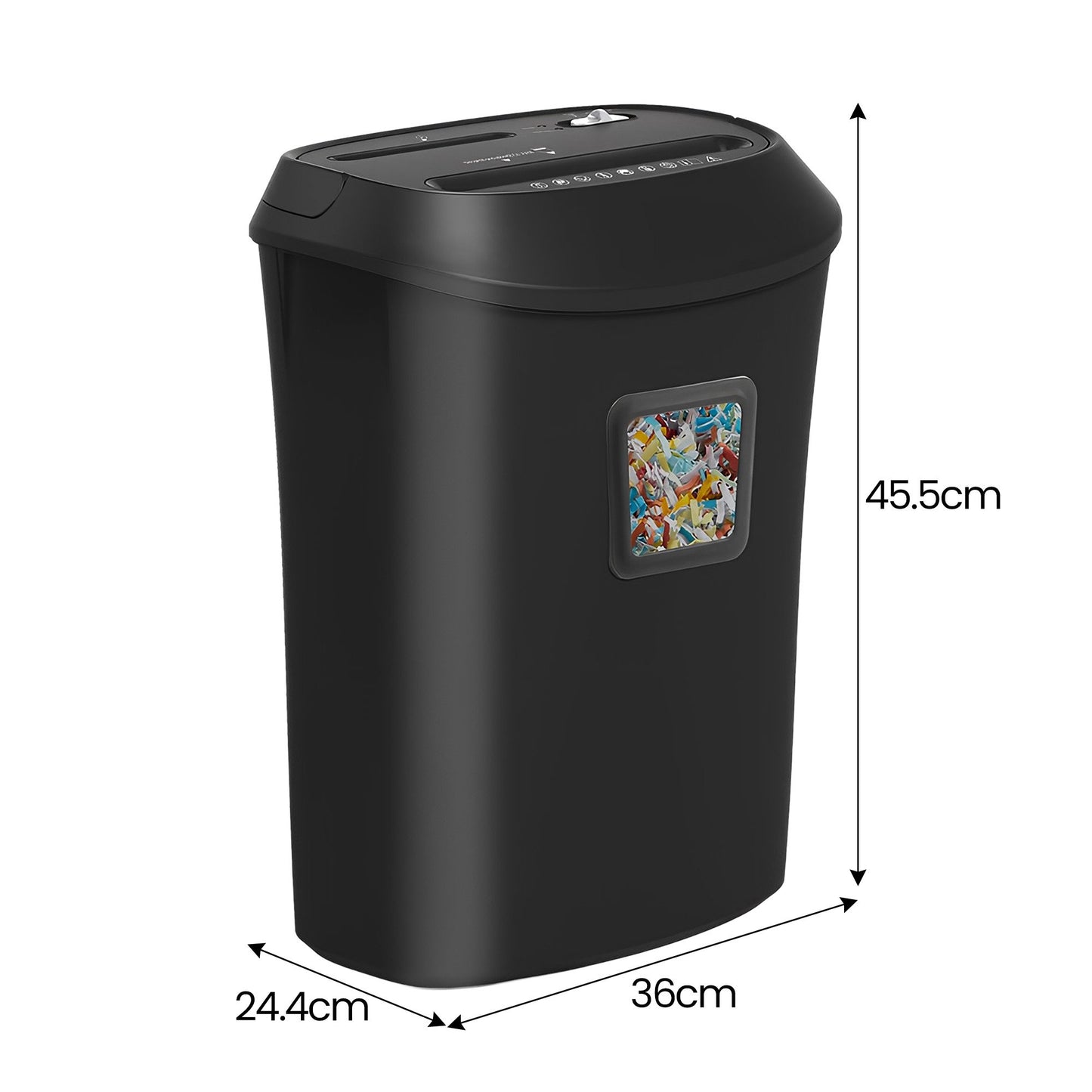 Centurion 25L 12-Sheet Paper Shredder Electric Cross-Cut Home & Office Cutter