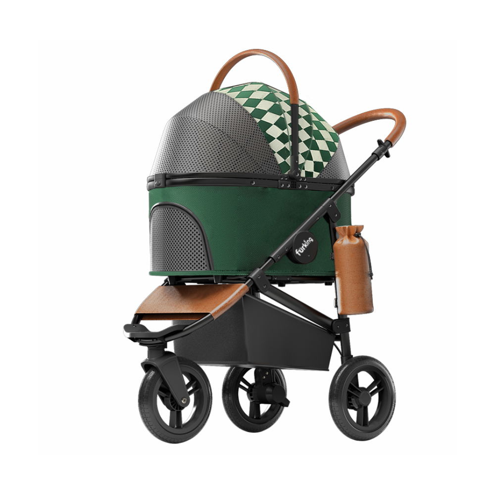 Fur King Jogger Pet Pram / Stroller - Green