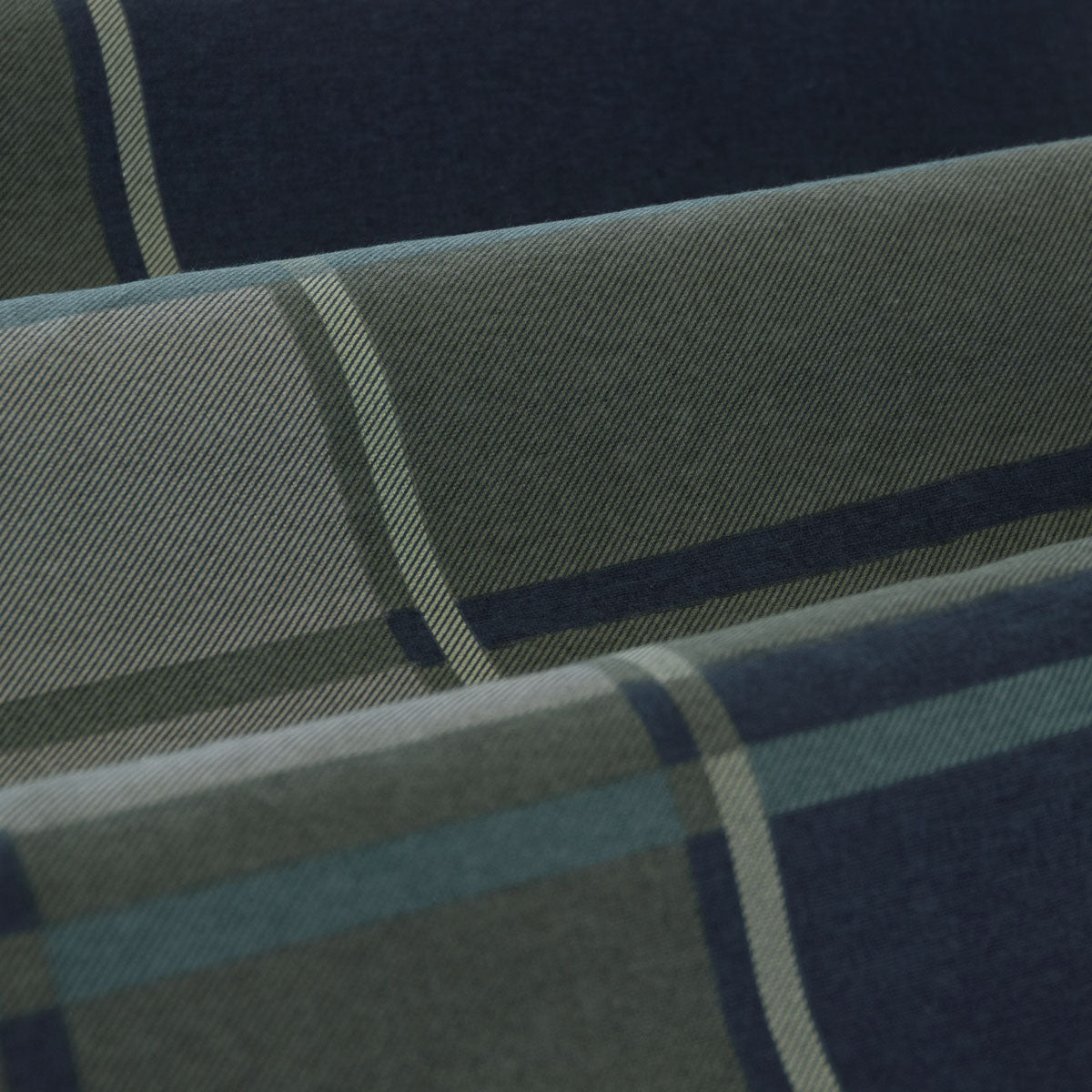 Ardor Sommers Dark Khaki Cotton Flannelette Quilt Cover Set Queen