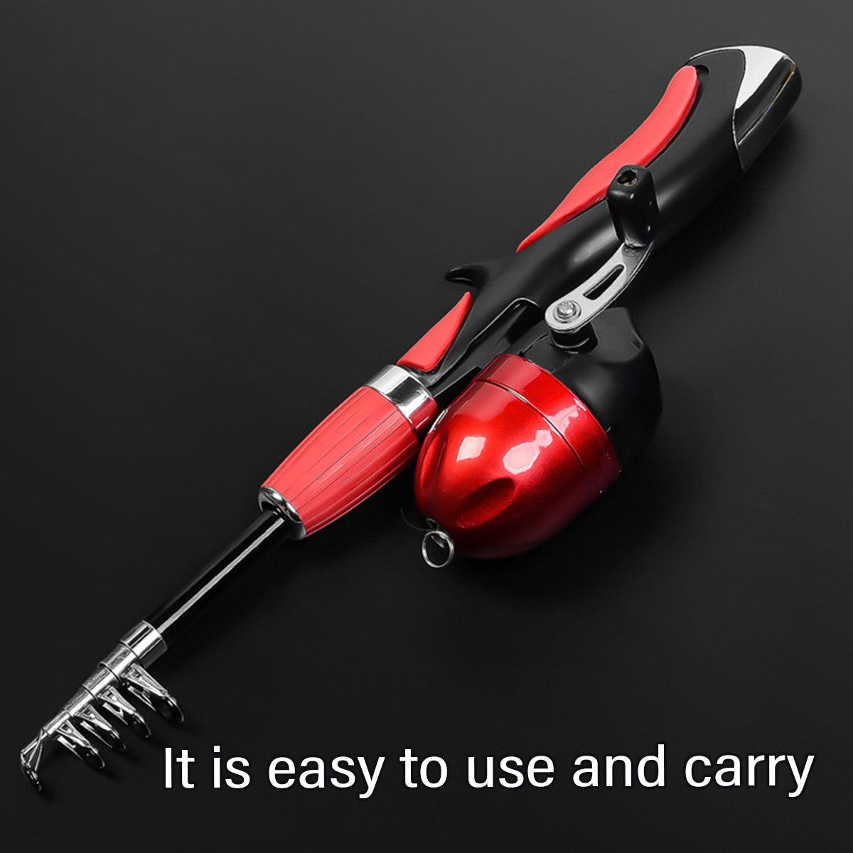 Compact Telescopic Fishing Rod Portable 1.4m Pole for Travel and Outdoors