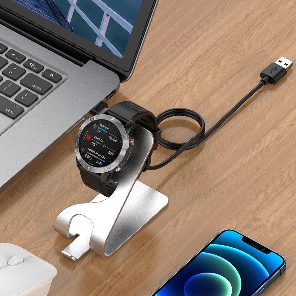 Watch Charger Dock for Garmin Fenix 7 / Fenix 7S USB Charging Cable Stand Bas