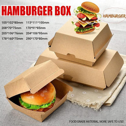 UP To 250PCS Cardboard Hot Dog Box - Brown Corrugated Kraft - Plain - CB2-250PCS