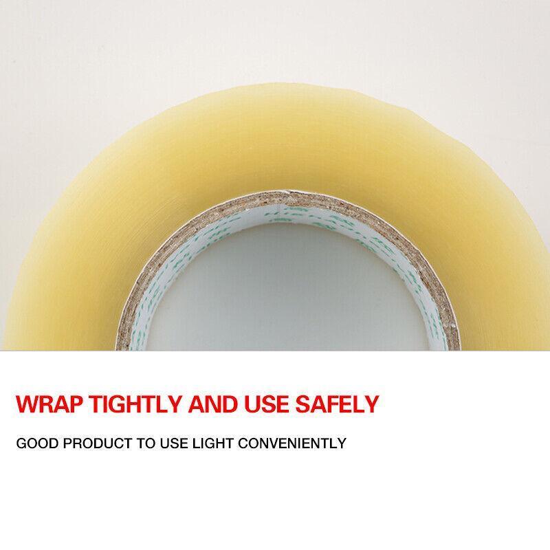 Clear Packing Tape 48mm x 100m for Carton Sealing 6 to 48 Rolls - 48 Rolls