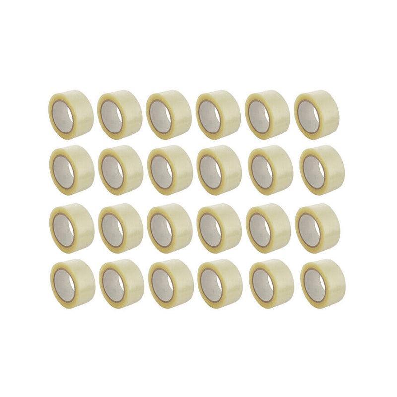 Clear Packing Tape 48mm x 100m for Carton Sealing 6 to 48 Rolls - 48 Rolls