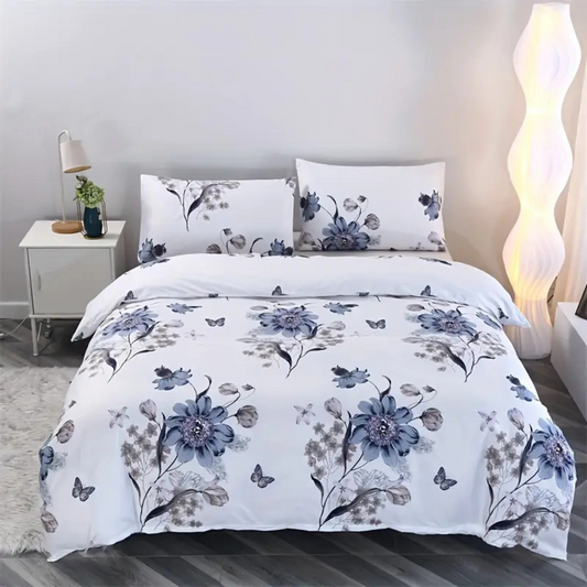 Dreamfields - Ever Floral Quilt Cover Set - (3pcs, Queen Size)