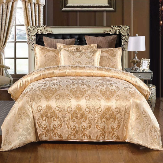 Dreamfields - Golden Royal Quilt Cover Set - (3pcs, King Size)