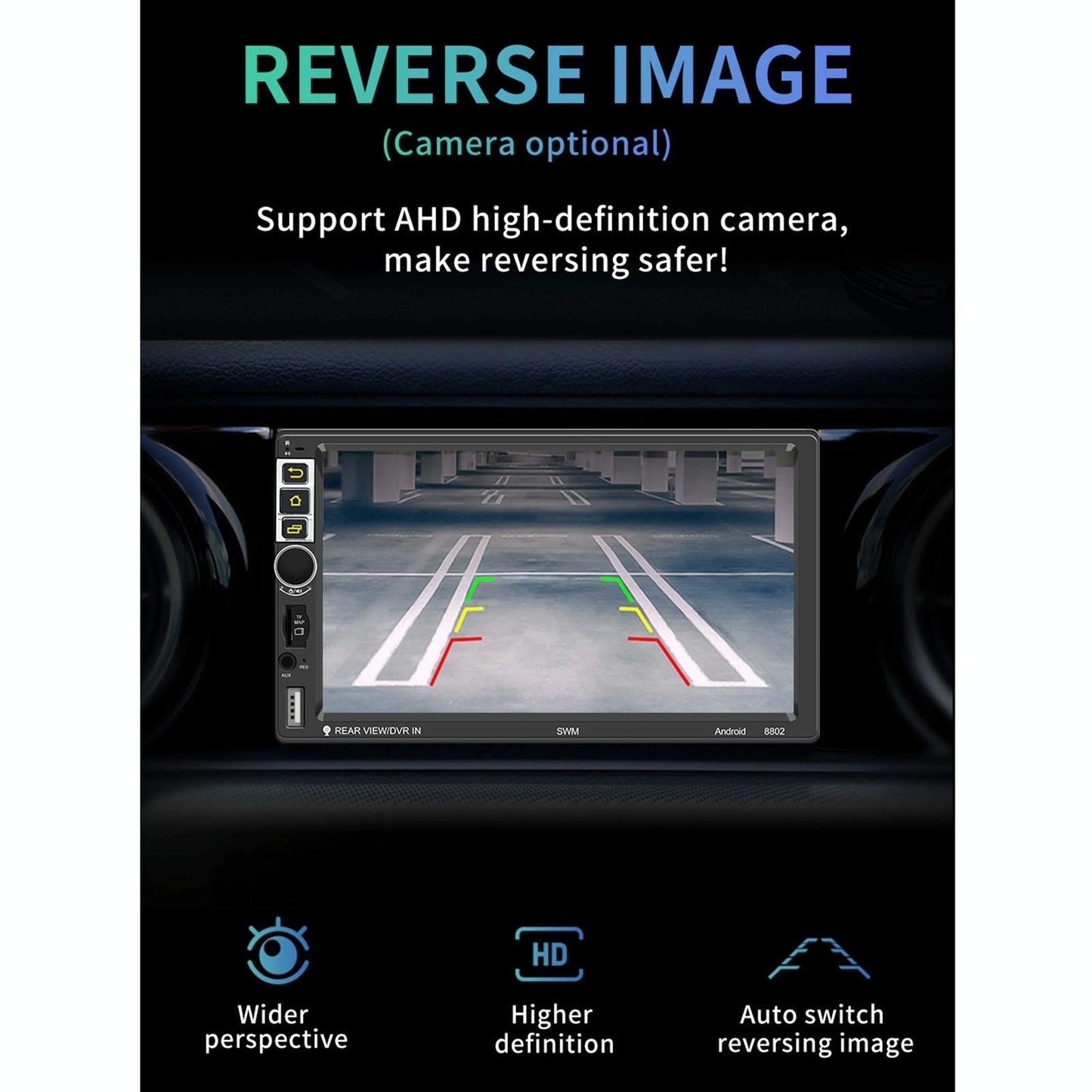 7 Inch Car Android Player Gps Navigation Bluetooth Fm Radio Carplay Mirror Link Wifi Steering Wheel Control