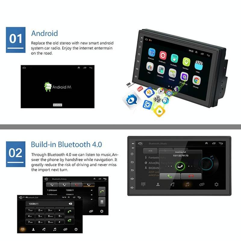 7 Inch Android Navigation Wifi 1 + 32G Gps Bluetooth Car Mp5 Player