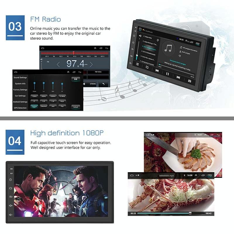 7 Inch Android Navigation Wifi 1 + 32G Gps Bluetooth Car Mp5 Player