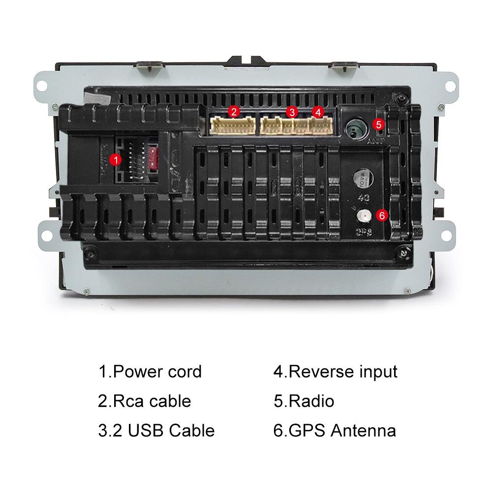 9 Inch Carplay Android10.0 Navigator For Volkswagen - 1 + 16G Central Control Screen
