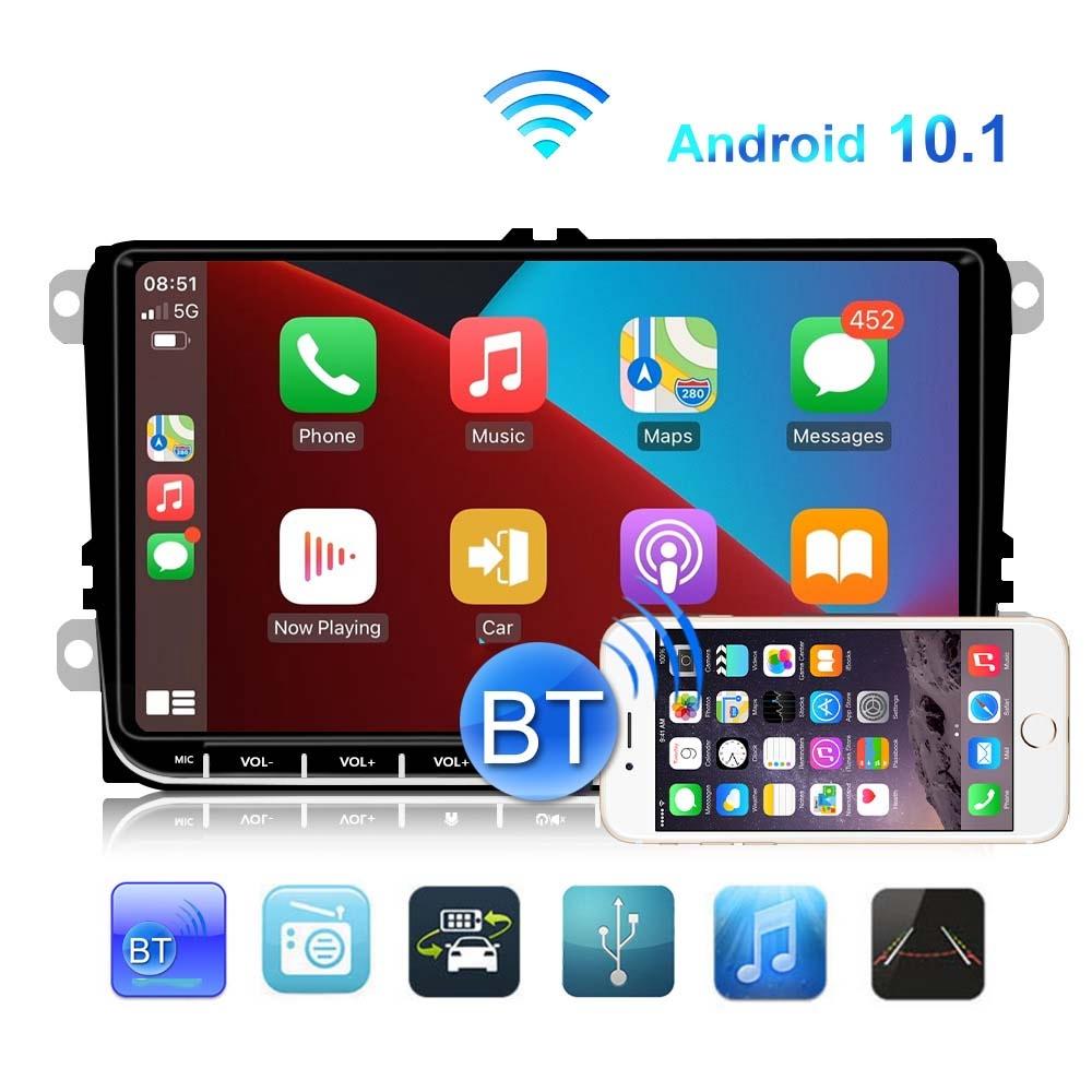 9 Inch Carplay Android10.0 Navigator For Volkswagen - 1 + 16G Central Control Screen