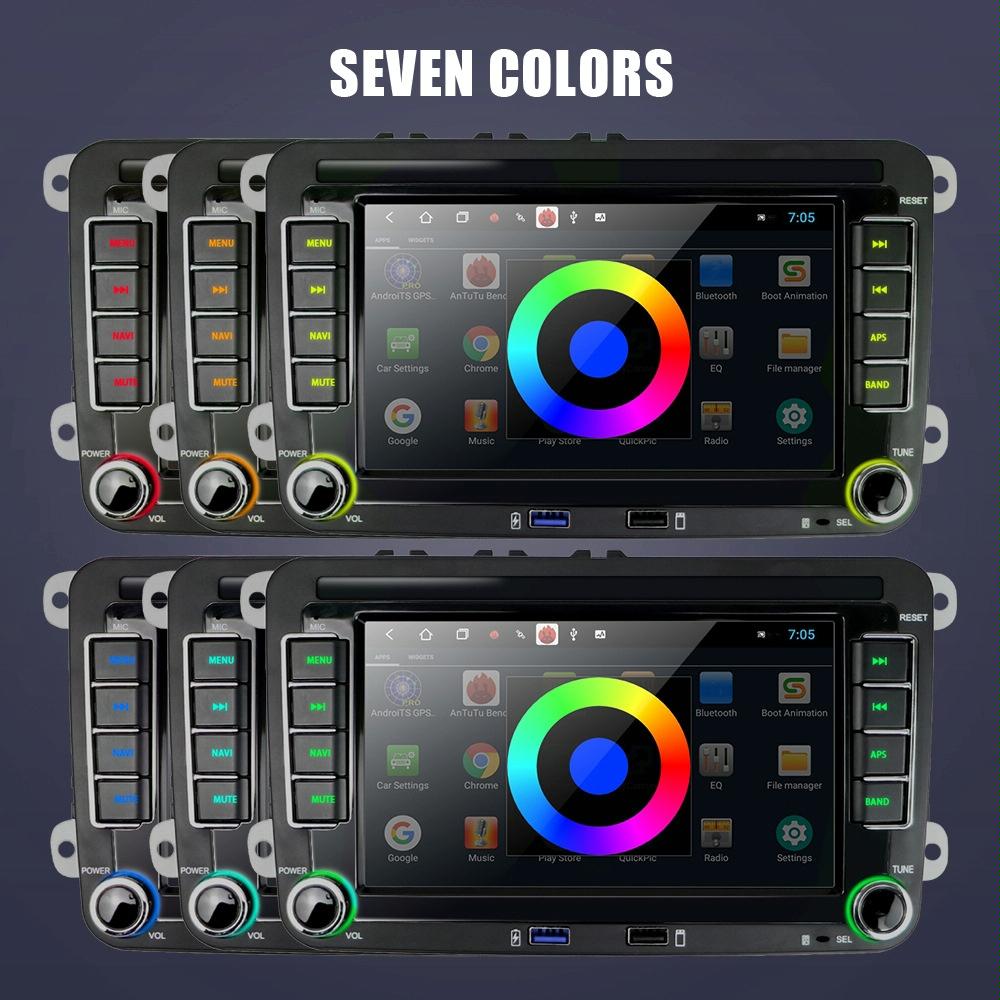 7 Inch Android 10.0 Car Multimedia Player Navigation Bluetooth Reversing Integrated - 1 + 16G