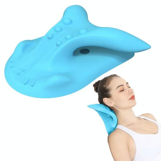 Cervical Spondylosis Correction Pillow Blue Cow Horns - 877 Cow Horns Blue