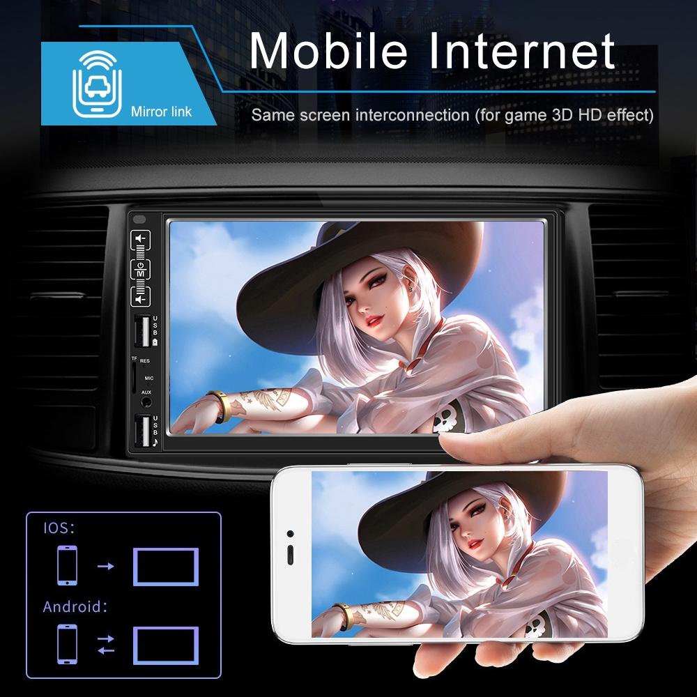 7 Inch Car Mp5 Player With Bluetooth / Fm Remote Control - Standard