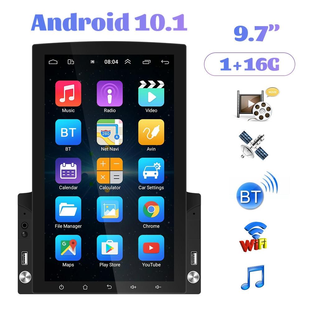 9.7 Inch Vertical Screen Android Car Mp5 Player With Hd 2.5D Glass - Navigation All-In-One