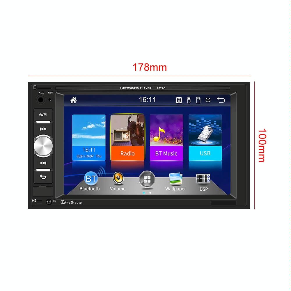 6.2 Inch Dual Spindle Hd Car Mp5 Player With Carplay - Universal Fit