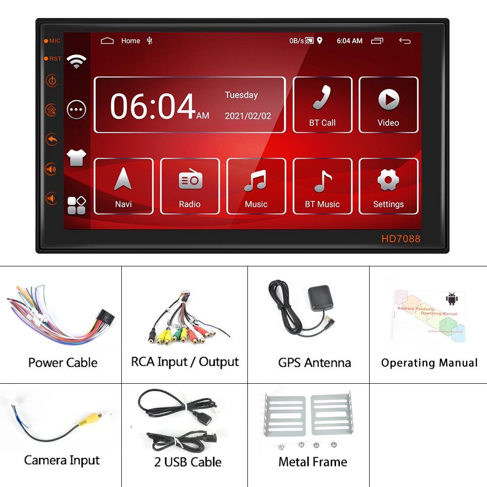 7 Inch Android Navigation Wifi Vehicle Central Control Screen - 2 + 16G