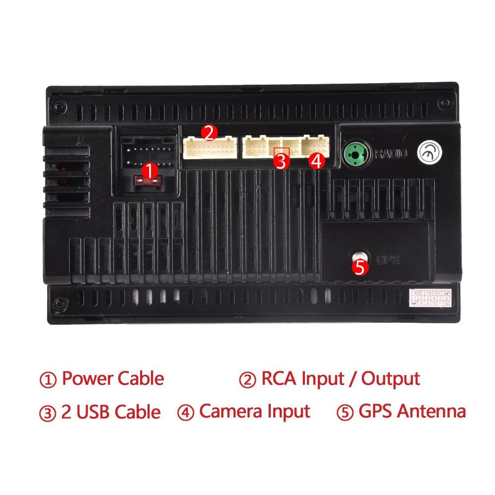 7 Inch Android Navigation Wifi Vehicle Central Control Screen - 2 + 16G