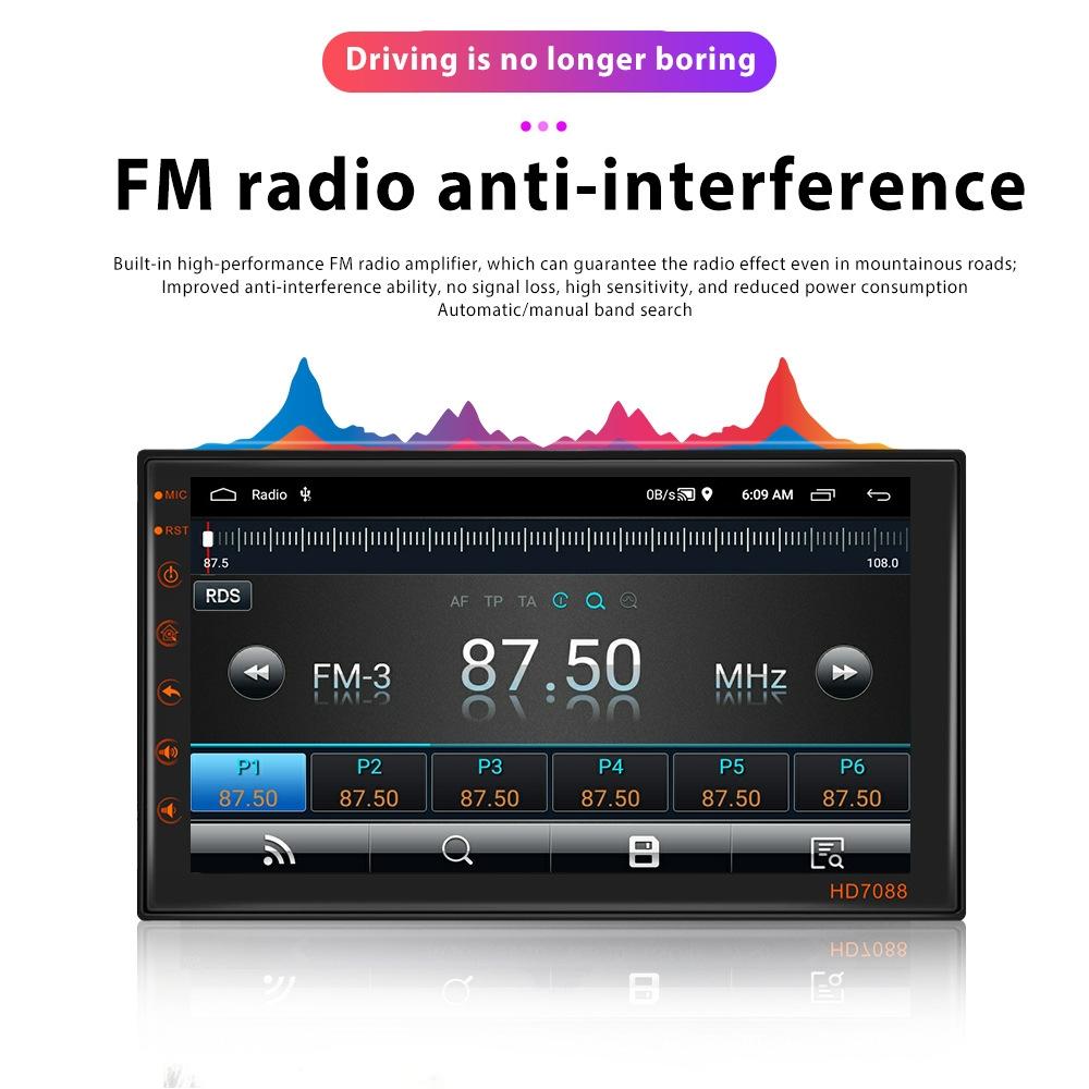 7 Inch Android Navigation Wifi Vehicle Central Control Screen - 2 + 16G