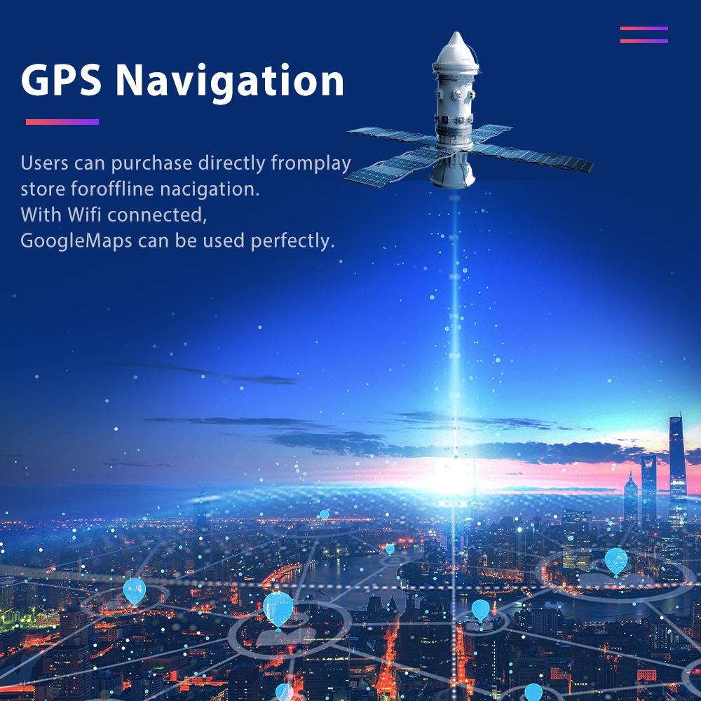 7 Inch Android Navigation Wifi Vehicle Central Control Screen - 2 + 16G