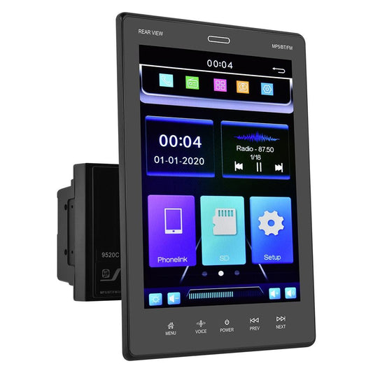 9.5 Inch Vertical Screen Car Mp5 Player - Double Spindle
