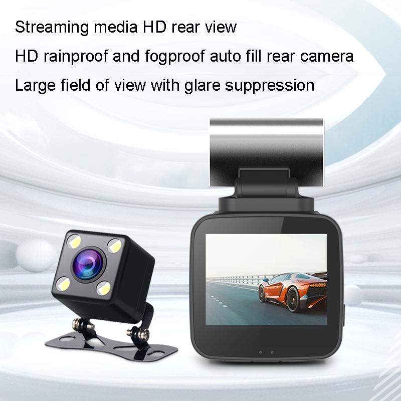Hd Dual Lens Night Vision Driving Recorder - Hidden Design