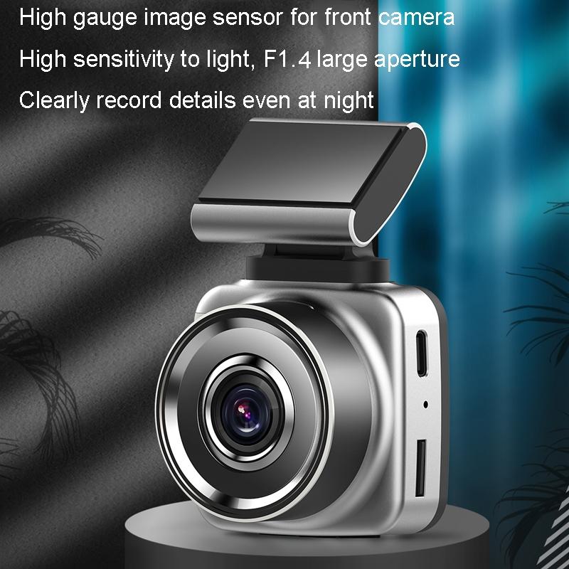Hd Dual Lens Night Vision Driving Recorder - Hidden Design