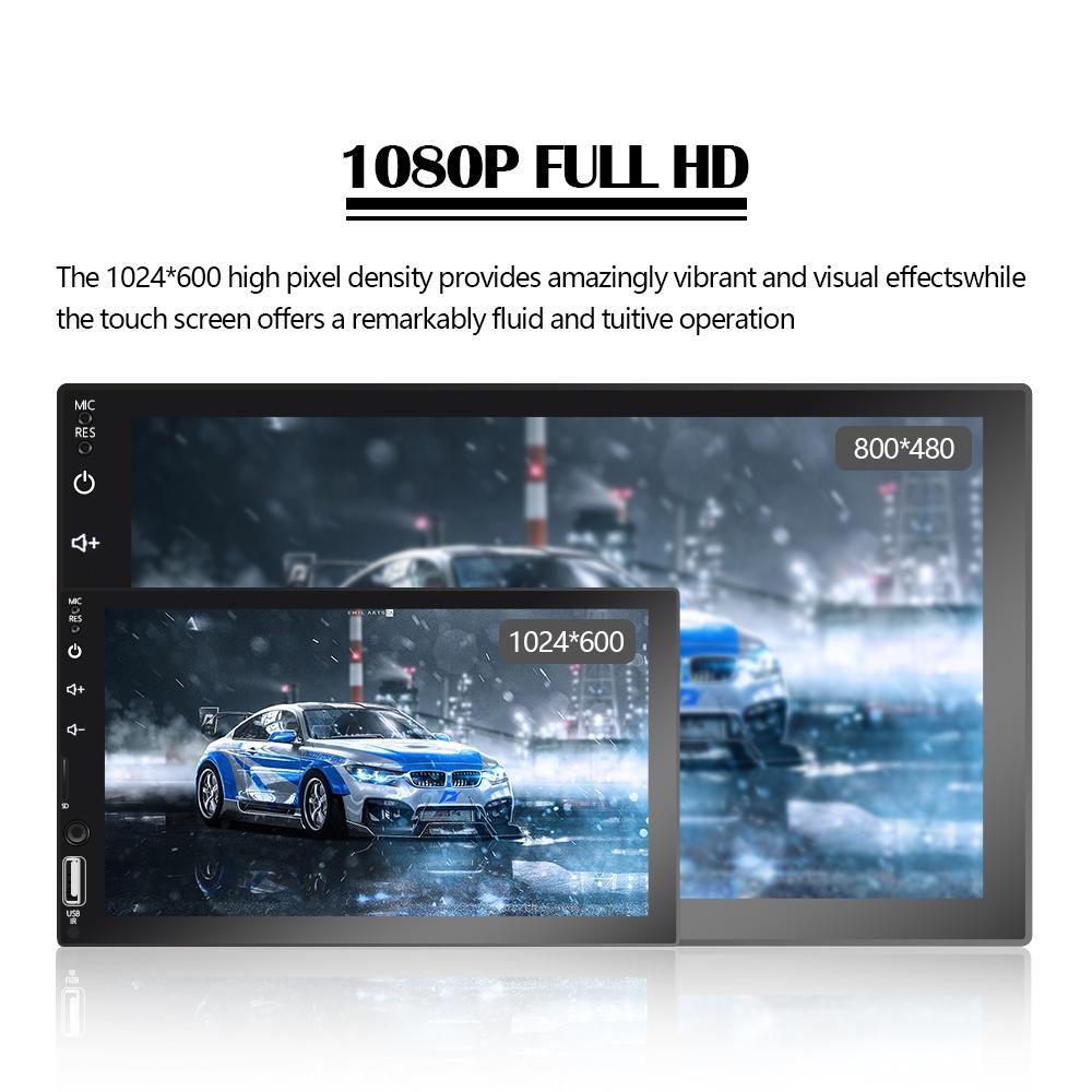 7 Inch Car Mp5 Player W / Fm Tf Bluetooth & Remote - Fits Most Vehicles