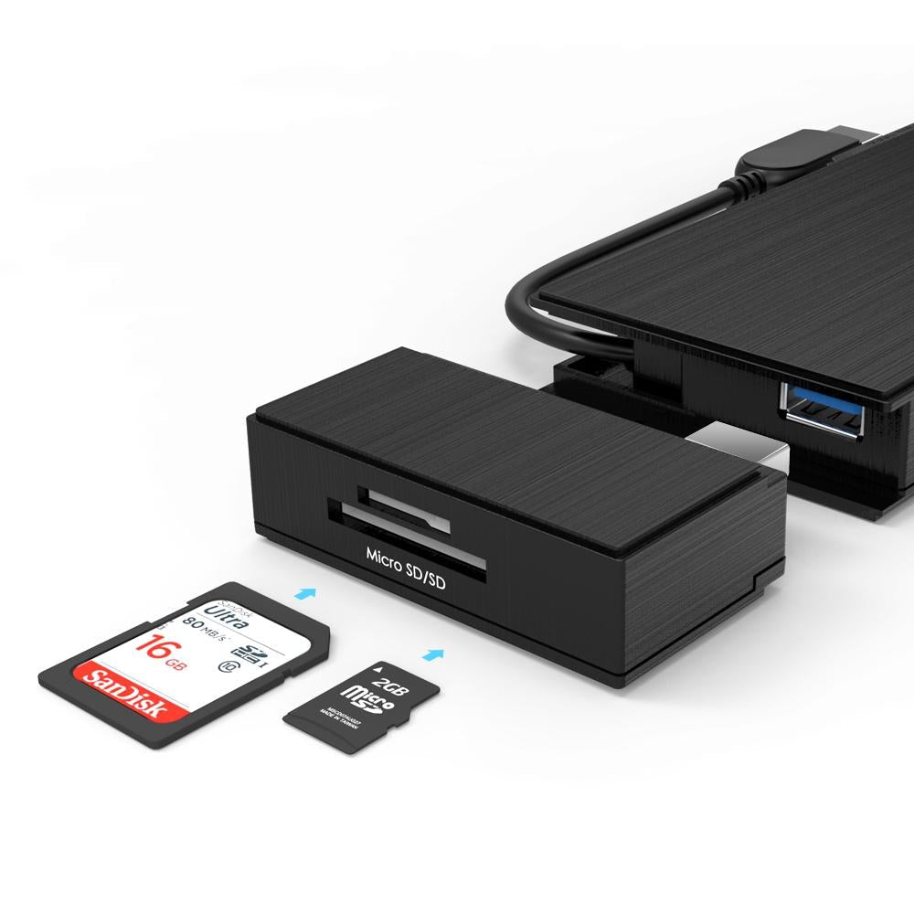 Usb3.0 Hd / Vga / Gigabit Ethernet Splitter Adapter