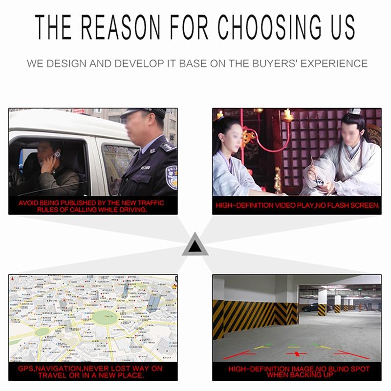 7 Inch Hd Foldable Car Android Radio Receiver Fm / Bluetooth / Tf / Gps / Phone Link / Wifi 1Gb + 32Gb