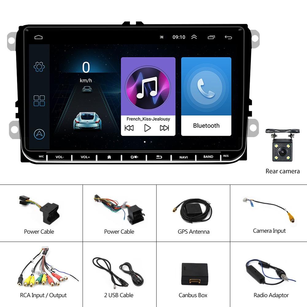 9 Inch Carplay Android10.0 Navigator For Volkswagen - 1 + 16G Central Control Screen