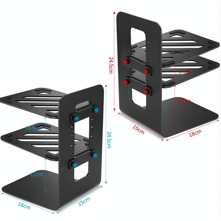 Double Layer Portable All-aluminum Laptop Stand with Cooling Speaker